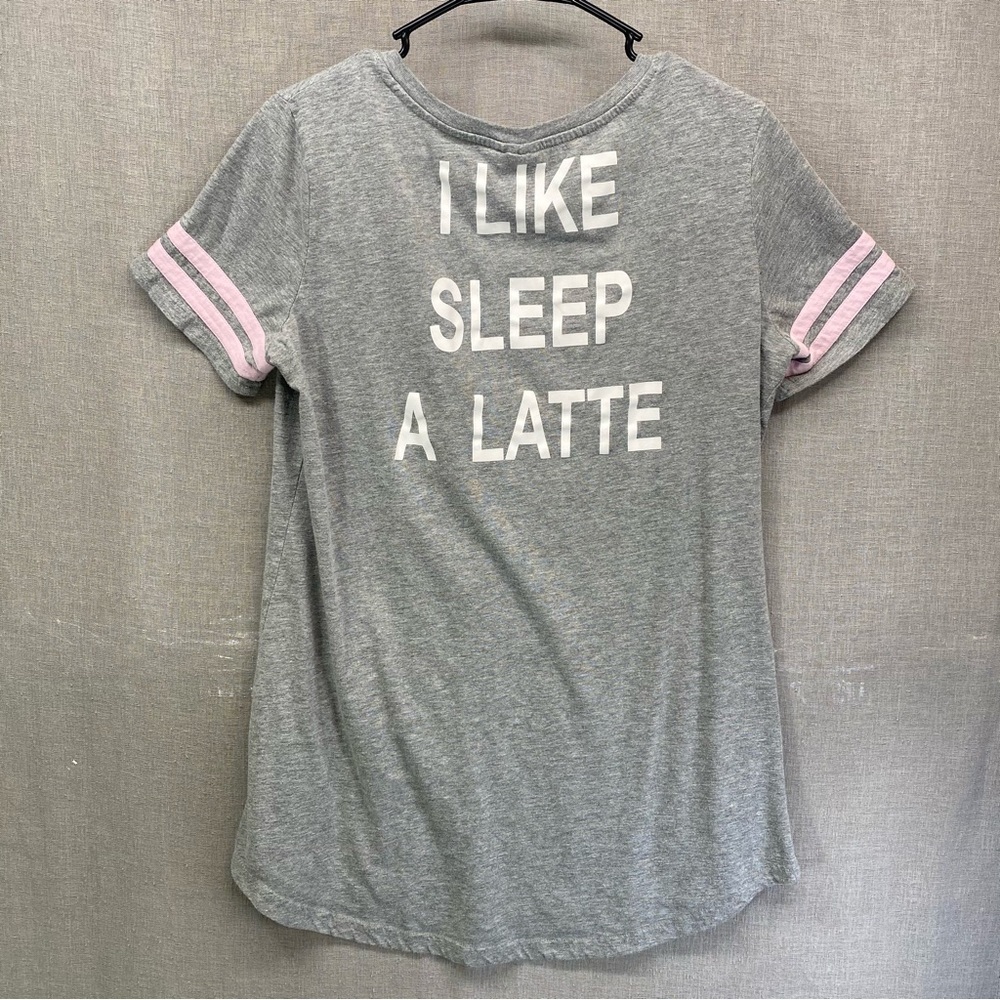 Just Be Sleepwear Night Gown Gray & Pink‎ Women Size | L